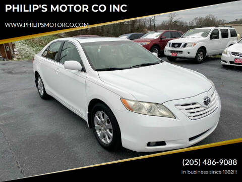 2007 Toyota Camry for sale at PHILIP'S MOTOR CO INC in Haleyville AL