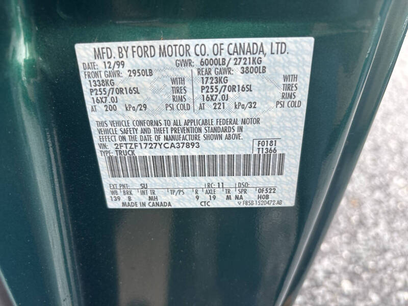 2000 Ford F-150 Work