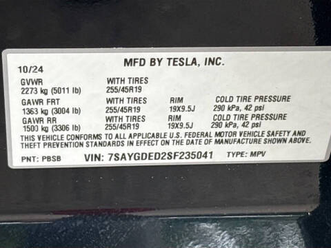 2025 Tesla Model Y Long Range