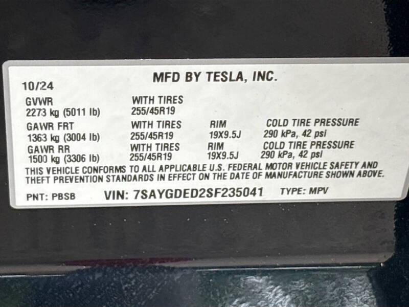 2025 Tesla Model Y Long Range