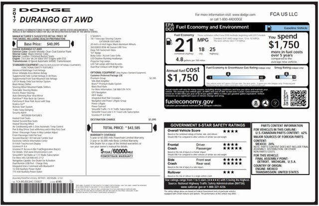2017 Dodge Durango GT