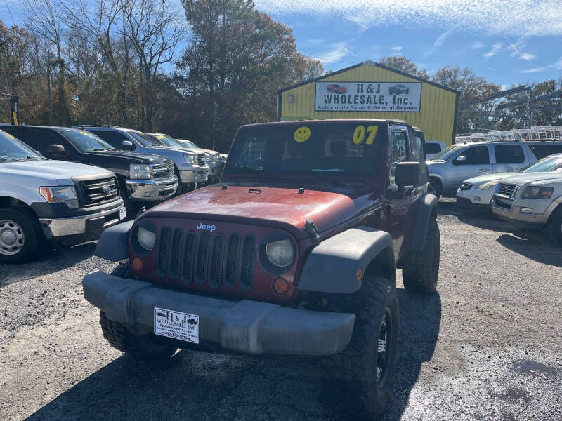 2007 Jeep Wrangler for sale at H & J Wholesale Inc. in Charleston SC