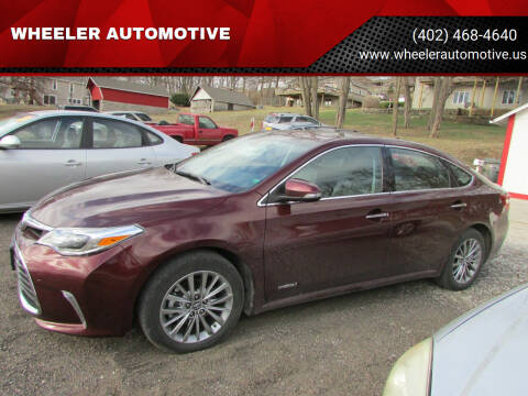 2018 Toyota Avalon Hybrid for sale at WHEELER AUTOMOTIVE in Fort Calhoun NE