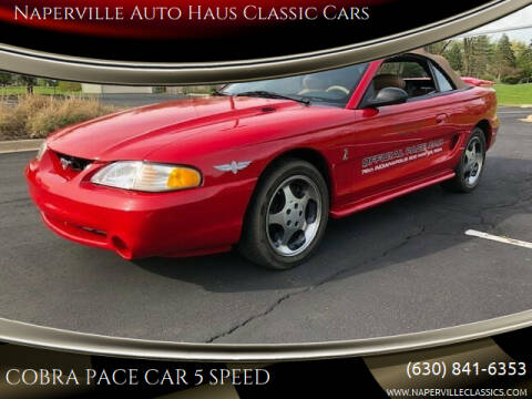 1994 Ford Mustang SVT Cobra for sale at Naperville Auto Haus Classic Cars in Naperville IL