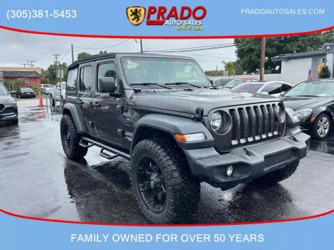 2019 Jeep Wrangler Unlimited for sale at Prado Auto Sales in Miami FL