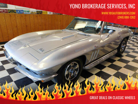 1966 Chevrolet Corvette for sale at Yono Brokerage Services, INC in Farmington MI