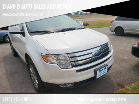 2010 Ford Edge for sale at D AND D AUTO SALES AND REPAIR in Marion WI