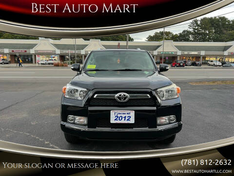 2012 Toyota 4Runner for sale at Best Auto Mart in Weymouth MA