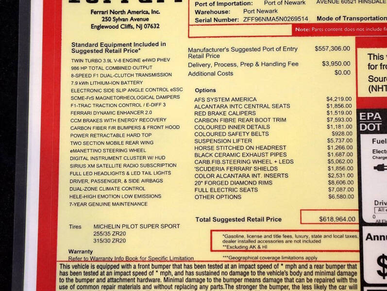 2022 Ferrari SF90 Spider