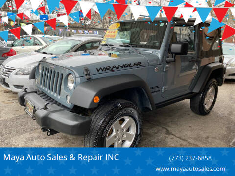 2014 Jeep Wrangler for sale at Maya Auto Sales & Repair INC in Chicago IL