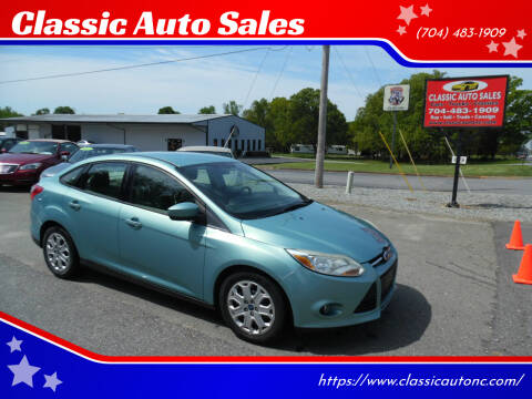 2012 Ford Focus for sale at Classic Auto Sales in Maiden NC