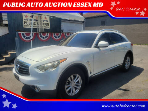 2012 Infiniti FX35 for sale at PUBLIC AUTO AUCTION ESSEX MD in Essex MD