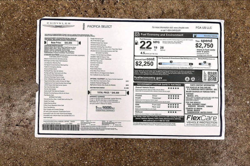 2026 Chrysler Pacifica Select