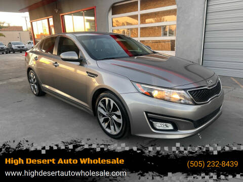 2015 Kia Optima for sale at High Desert Auto Wholesale in Albuquerque NM