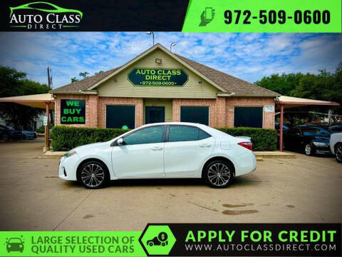 2015 Toyota Corolla for sale at Auto Class Direct in Plano TX