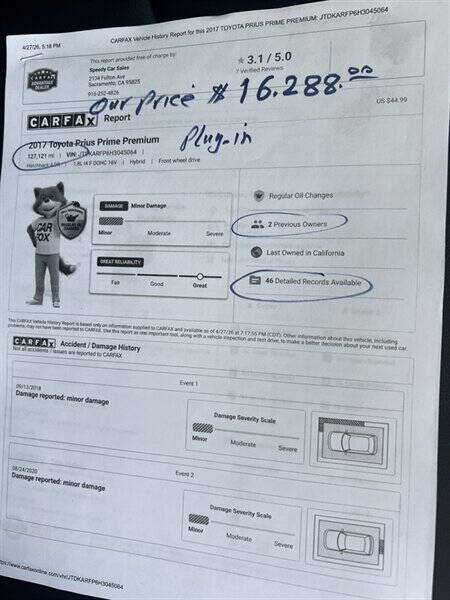 2017 Toyota Prius Prime Premium