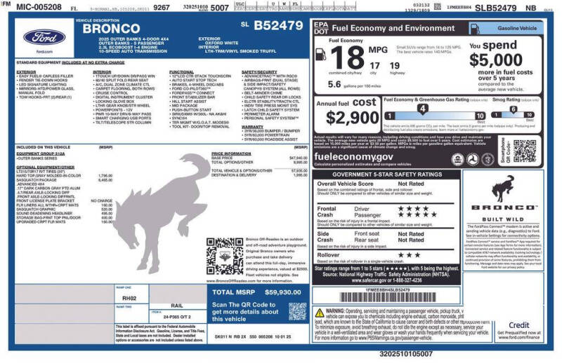 2025 Ford Bronco Outer Banks