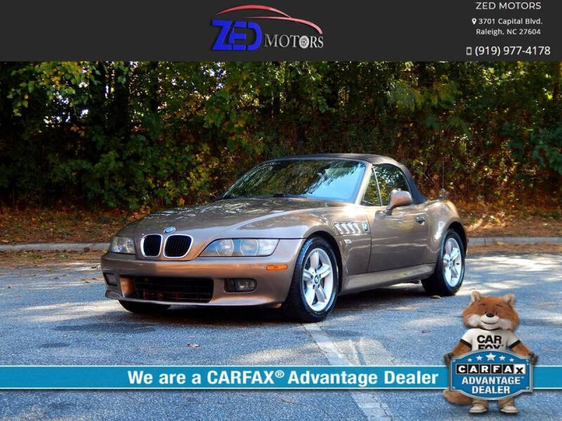 2000 BMW Z3 for sale at Zed Motors in Raleigh NC