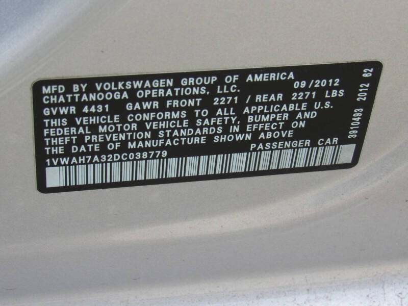 2013 Volkswagen Passat S