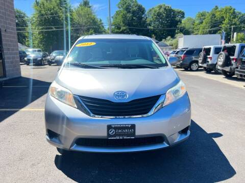 2012 Toyota Sienna for sale at Zacarias Auto Sales Inc in Leominster MA