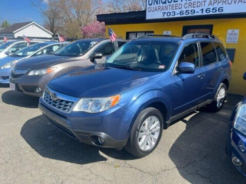 2012 Subaru Forester for sale at Unique Auto Sales in Marshall VA