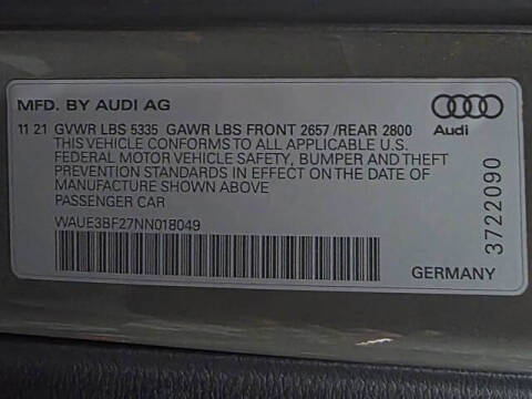 2022 Audi A6 quattro Premium Plus 45 TFSI