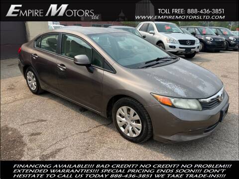 2012 Honda Civic for sale at Empire Motors LTD in Cleveland OH