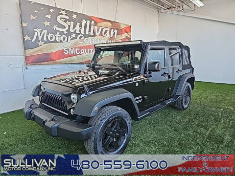 2017 Jeep Wrangler Unlimited for sale at SULLIVAN MOTOR COMPANY INC. in Mesa AZ