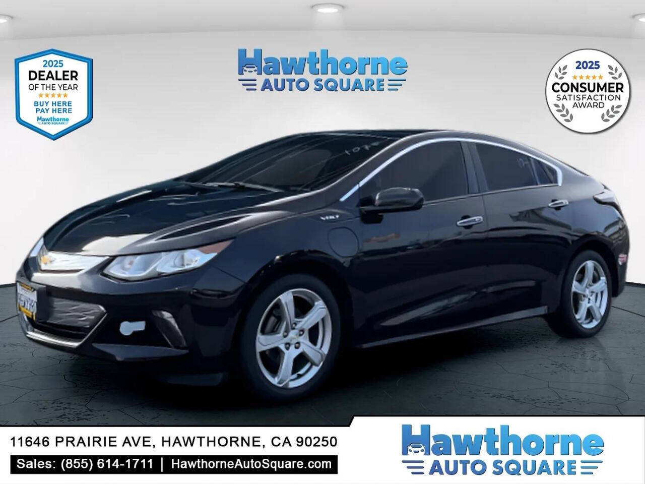 Black 2018 Chevrolet Volt LT LT 4dr Hatchback 1