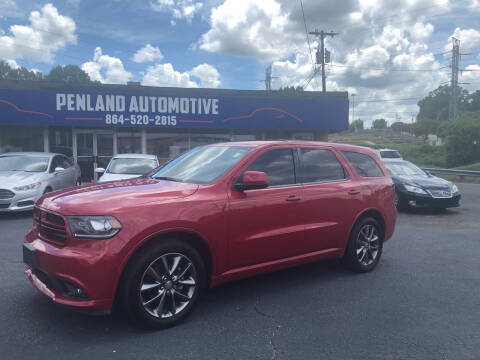 2014 Dodge Durango for sale at Penland Automotive Group in Laurens SC