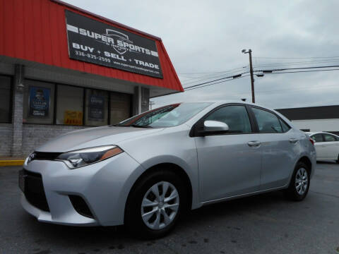 2015 Toyota Corolla for sale at Super Sports & Imports in Jonesville NC