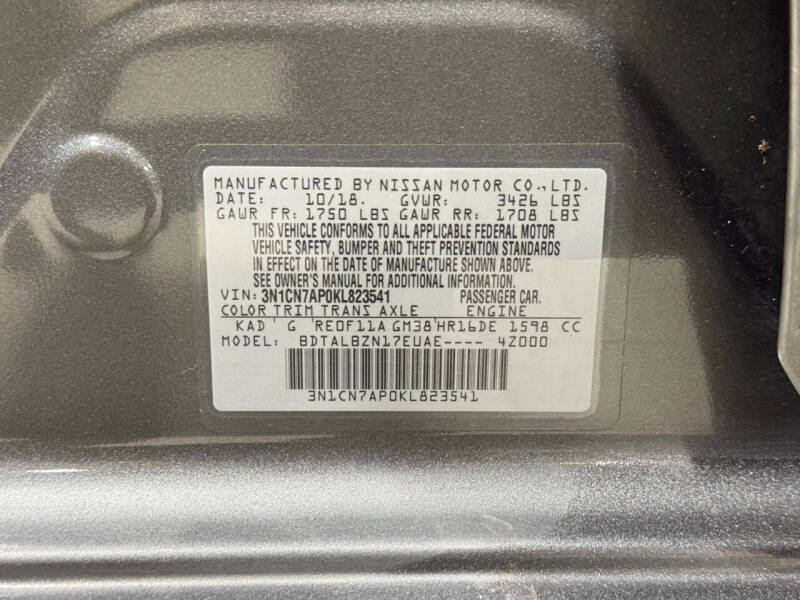 2019 Nissan Versa SV