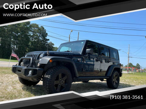 2016 Jeep Wrangler Unlimited for sale at Coptic Auto in Wilson NC