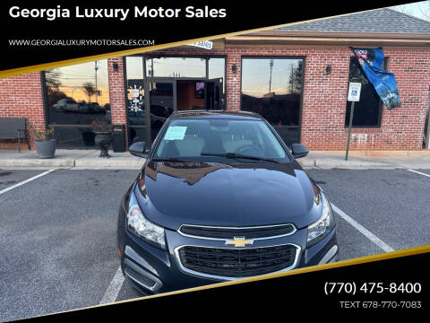 2015 Chevrolet Cruze for sale at Georgia Luxury Motor Sales in Cumming GA