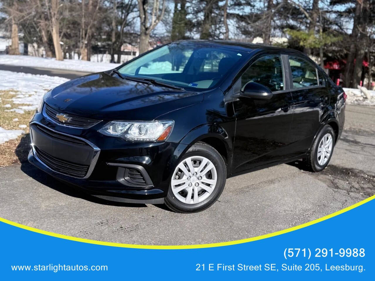 Black 2017 Chevrolet Sonic LS Auto LS Auto 4dr Sedan 1