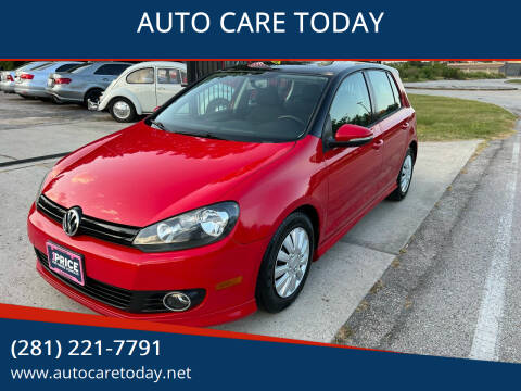 2012 Volkswagen Golf for sale at AUTO CARE TODAY in Spring TX