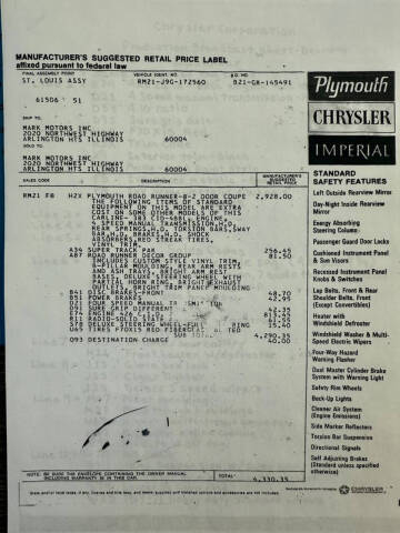 1969 Plymouth Roadrunner