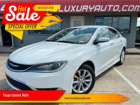 2015 Chrysler 200 for sale at Texas Luxury Auto in Cedar Hill TX