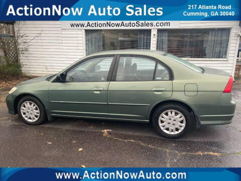 2004 Honda Civic for sale at ACTION NOW AUTO SALES in Cumming GA