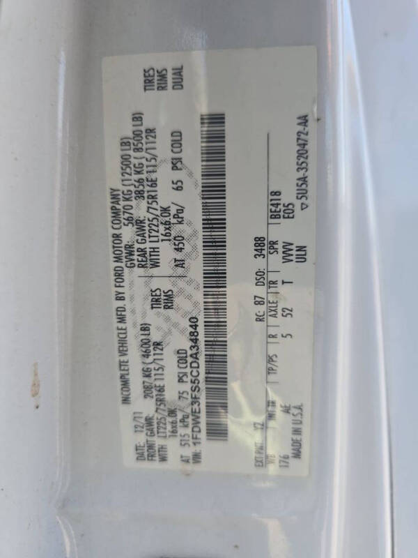 2012 Ford E-Series E-350 SD