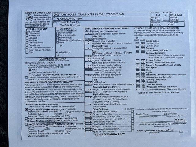 2023 Chevrolet TrailBlazer LS