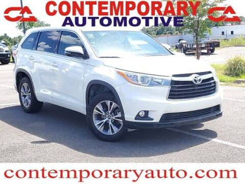 2016 Toyota Highlander for sale at Contemporary Auto in Tuscaloosa AL