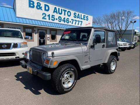 2001 Jeep Wrangler for sale at B & D Auto Sales Inc. in Fairless Hills PA