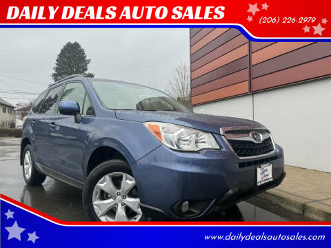 2014 Subaru Forester for sale at DAILY DEALS AUTO SALES in Seattle WA