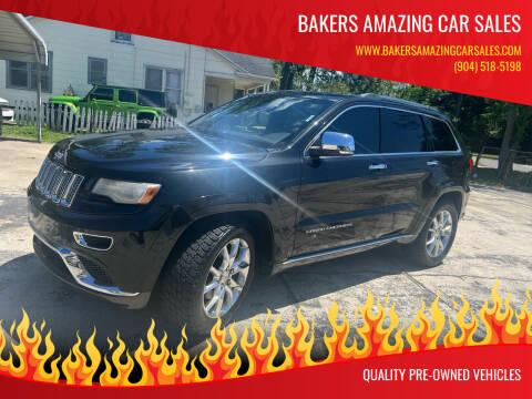2014 Jeep Grand Cherokee for sale at Bakers Amazing Car Sales in Jacksonville FL