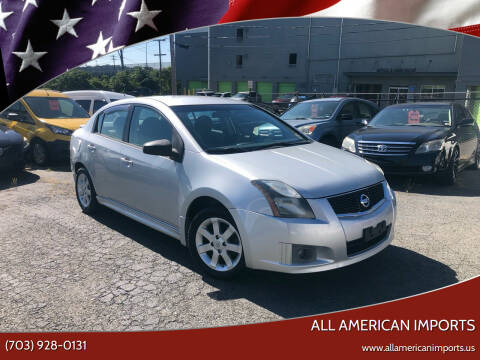 2012 Nissan Sentra for sale at All American Imports in Alexandria VA
