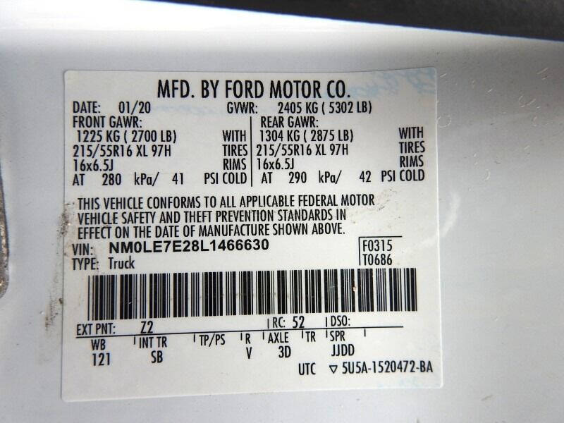 2020 FORD Transit Connect Van - $19,900