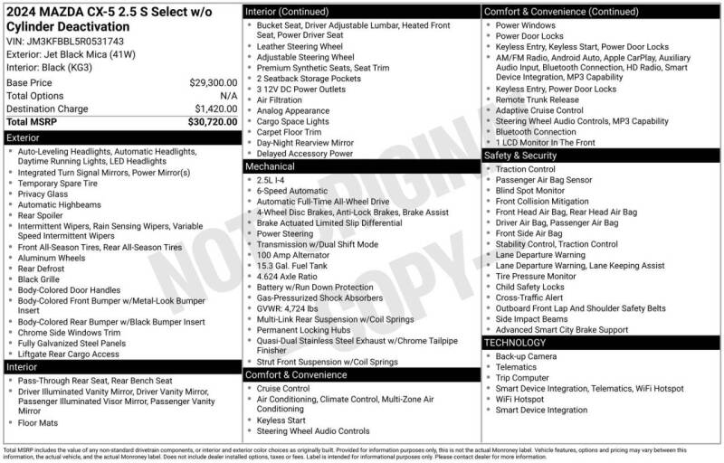 2024 Mazda CX-5 2.5 S Select