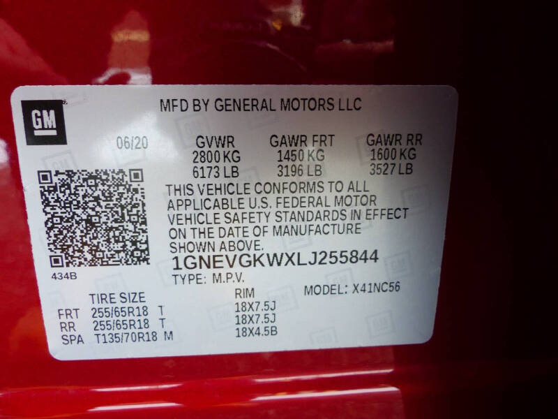 2020 Chevrolet Traverse LT Cloth