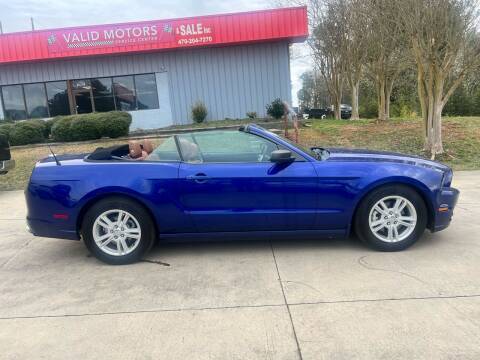 2013 Ford Mustang for sale at Valid Motors INC in Griffin GA